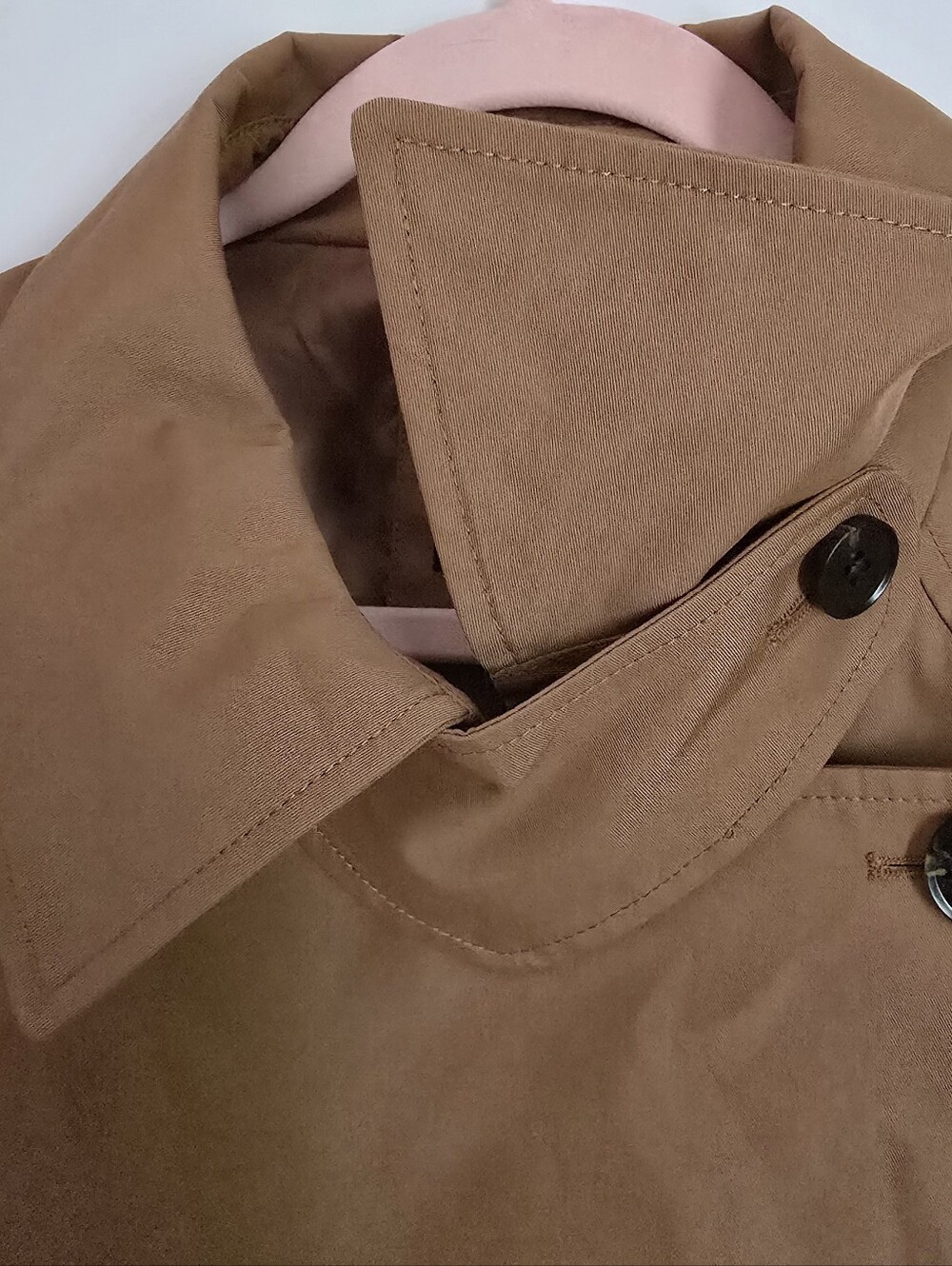 GAP Brown Asymmetrical Short Trench Jacket | XXL T NWT - Picture 7 of 16